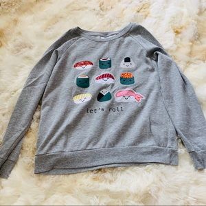 Sushi Cartoon Sweatshirt
